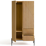 Шкаф с геометрическим рисунком на дверцах Anders Light Wood варинант исполнения - 3 | Loft Concept в Уфе