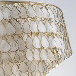 Люстра многоярусная с декором из натуральной морской ракушки Iridescent Light варинант исполнения - 8 | Loft Concept в Уфе