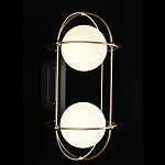 Бра настенное с 2 белыми плафонами Karina варинант исполнения - 2 | Loft Concept в Уфе