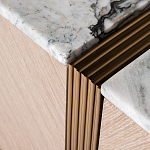 Тумба под телевизор с мраморной столешницей Uniqueness Marble варинант исполнения - 3 | Loft Concept в Уфе