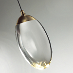 Подвесной светильник с плафоном в форме капли Crystal Transparent Drop варинант исполнения - 2 | Loft Concept в Уфе