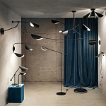 Бра с поворотным плафоном Aracea Black Wall Lamp варинант исполнения - 4 | Loft Concept в Уфе