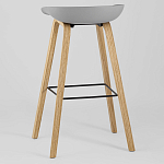 Барный стул на ножках из натурального дерева Boras Grey варинант исполнения - 5 | Loft Concept в Уфе