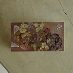 Шкатулка из эпоксидной смолы с цветами розовая Epoxy Resin Rectangular Box Pink варинант исполнения - 3 | Loft Concept в Уфе