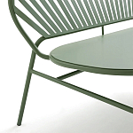 Зелёная скамья из стали Goodwin Metal Bench Green варинант исполнения - 2 | Loft Concept в Уфе