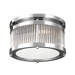 Потолочный светильник с цилиндрическим плафоном из рифленого прозрачного стекла Feiss варинант исполнения - 1 | Loft Concept в Уфе