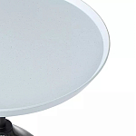 Кофейный столик с круглой столешницей и мраморным основанием Steel Reliability варинант исполнения - 4 | Loft Concept в Уфе