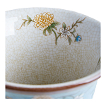 Ваза из голубого фарфора с бронзовыми элементами Blue Garden варинант исполнения - 4 | Loft Concept в Уфе