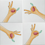 Плитка дизайнерская с рисунком Лимон варинант исполнения - 1 | Loft Concept в Уфе