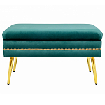 Мягкая банкетка с зоной для хранения Casket Green варинант исполнения - 1 | Loft Concept в Уфе