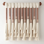 Плетеное настенное украшение с кистями Caballo Wall Hanging варинант исполнения - 3 | Loft Concept в Уфе