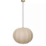 Подвесной светильник с бежевым тканевым абажуром Modern Textured Table Lamp варинант исполнения - 1 | Loft Concept в Уфе