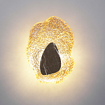 Бра с волнообразным стеклянным плафоном и вставкой из мрамора Liquid Stone варинант исполнения - 8 | Loft Concept в Уфе