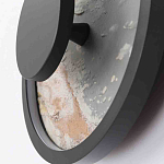 Бра круглое светодиодное с черной рамкой Stone Circle варинант исполнения - 3 | Loft Concept в Уфе