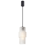 Подвесной светильник со стеклянным рифленым плафоном цилиндрической формы Eliara 13 варинант исполнения - 6 | Loft Concept в Уфе