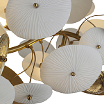 Люстра с белыми и золотистыми цветами G9 Dahlia Flowers Lamp варинант исполнения - 5 | Loft Concept в Уфе