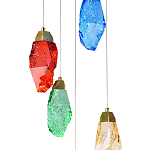 Потолочный светильник с пятью цветными плафонами Soar Colorful Lamp варинант исполнения - 4 | Loft Concept в Уфе