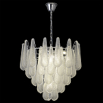Люстра с подвесками из рифленного стекла в форме капель Textured Glass Chandelier варинант исполнения - 13 | Loft Concept в Уфе