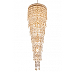 Люстра многоярусная каскадная с хрустальными подвесками Roul Crystal Light варинант исполнения - 5 | Loft Concept в Уфе