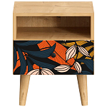 Прикроватная тумба с изображением на ящике Elise Nightstand варинант исполнения - 9 | Loft Concept в Уфе