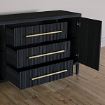 Буфет Primo с тремя ящиками и двумя фасадами Черный дуб варинант исполнения - 4 | Loft Concept в Уфе