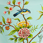 Настольная лампа голубая с изображением птиц Slip Away варинант исполнения - 6 | Loft Concept в Уфе