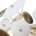 Люстра с белыми и золотистыми цветами Dahlia Flowers Lamp варинант исполнения - 7 | Loft Concept в Уфе