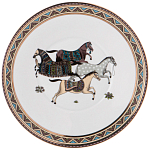Чайный сервиз из фарфора с изображением лошадей на 6 персон 15 предметов Porcelain Horse Set  варинант исполнения - 6 | Loft Concept в Уфе