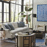 Приставной стол с металлическим золотым  основанием и чёрной столешницей Paradigm варинант исполнения - 2 | Loft Concept в Уфе