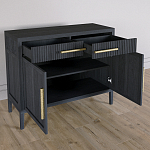 Буфет Primo с двумя ящиками и двумя фасадами Черный дуб варинант исполнения - 4 | Loft Concept в Уфе