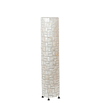 Торшер из перламутра на металлическом каркасе Indonesian Cylinder варинант исполнения - 4 | Loft Concept в Уфе