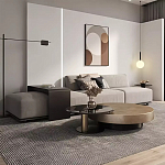 Комплект их 2-х круглых дизайнерских журнальных столов Difelap варинант исполнения - 2 | Loft Concept в Уфе