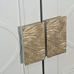 Шкаф бежевый двухдверный с полками и штангой Eccentricity варинант исполнения - 3 | Loft Concept в Уфе