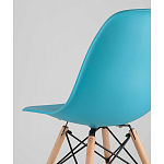 Пластиковый стул на ножках из массива бука Eames Torquoise варинант исполнения - 3 | Loft Concept в Уфе