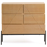 Комод с геометрическим рисунком на ящиках Anders Light Wood варинант исполнения - 2 | Loft Concept в Уфе