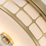 Потолочный светильник для ванных комнат цвета латунь в виде металлической клетки с геометрическими узорами Quoizel варинант исполнения - 4 | Loft Concept в Уфе