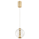 Подвесной светильник с плафоном в форме шара Inner Gleam Orb gold варинант исполнения - 4 | Loft Concept в Уфе