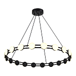 Люстра кольцевая с круглыми светодиодными источниками света Maxine Light варинант исполнения - 4 | Loft Concept в Уфе