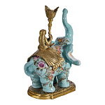 Подсвечник в виде слона из фарфора с бронзовыми элементами Elephant in the Garden of Eden варинант исполнения - 3 | Loft Concept в Уфе