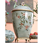 Ваза с крышкой и цветочным узором Genuine Chinese Classics варинант исполнения - 5 | Loft Concept в Уфе