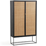 Шкаф с 2-мя дверцами из ротанга ручной работы Fuse Wicker Furniture варинант исполнения - 1 | Loft Concept в Уфе