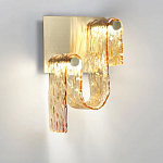 Бра волнистой формы из фактурного стекла Wave варинант исполнения - 6 | Loft Concept в Уфе