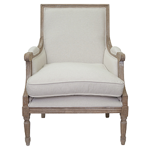 Кресло William Classical Armchair beige flax