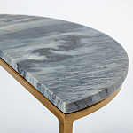 Кофейный столик с подстольем из металла Halves варинант исполнения - 2 | Loft Concept в Уфе