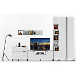 Полка навесная белая открытая Strict Lines  варинант исполнения - 6 | Loft Concept в Уфе