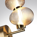 Бра с 2-мя рифлеными стеклянными шарами Marcelh Light варинант исполнения - 8 | Loft Concept в Уфе