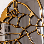 Зеркало кругле в декоративной раме золотого цвета Golden Ratio варинант исполнения - 2 | Loft Concept в Уфе