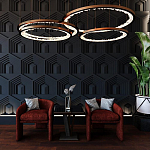 Гипсовая 3D Панель HEXAGON TEMPLE варинант исполнения - 1 | Loft Concept в Уфе