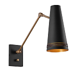 Бра черного цвета с конусным металлическим плафоном Alora варинант исполнения - 1 | Loft Concept в Уфе