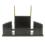 Настольный письменный набор из мрамора и змеевика с гербом России Marble Accessory варинант исполнения - 4 | Loft Concept в Уфе